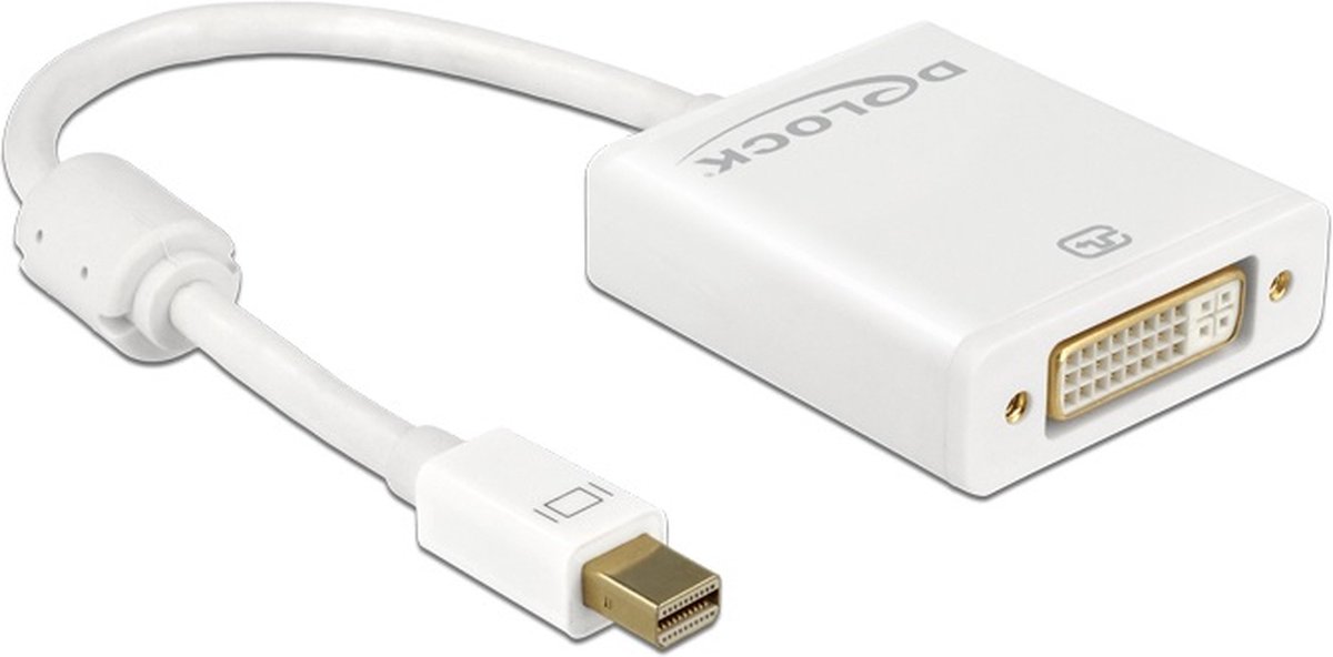 Premium Mini DisplayPort 1.2 naar DVI actieve adapter (1920 x 1200) / wit - 0,20 meter