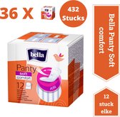 Bella Panty Liner Soft Comfort (12 pièces par paquet), lot de 36 combos, protège-slips classiques, tissu non tissé doux, pack économique - 432 pièces