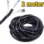 Spiraalband 2 meter - Flexibele Spiraal Kabelslang - Cable eater Kabelgeleider