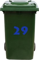 Kliko Sticker / Vuilnisbak Sticker - Nummer 29 - 14,7 x 25 - Blauw