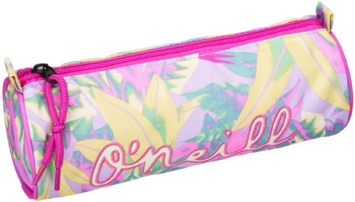 Etui O`Neill Girls paars leaves allover 8x23x8 cm