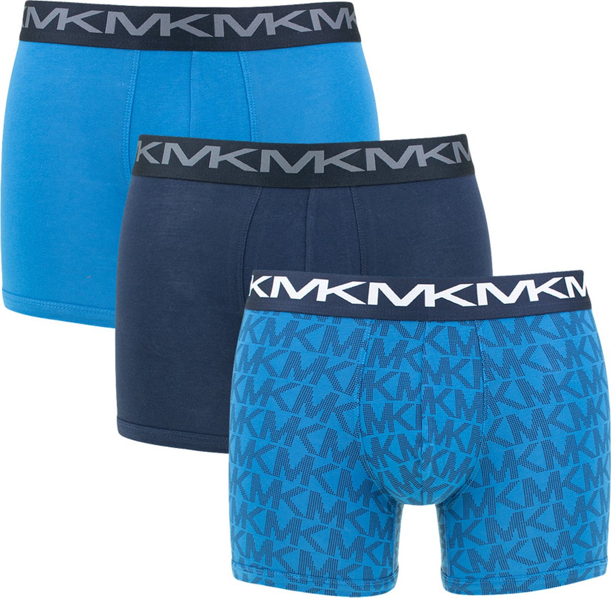 Michael Kors 3P boxers logo blauw II - XL