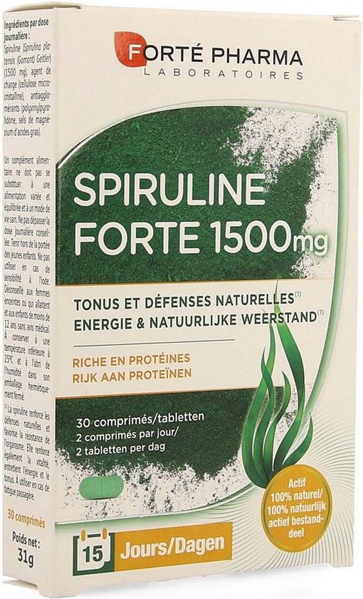 FORTE PHARMA SPIRULINE FORTE 1500MG 30CP main image 1