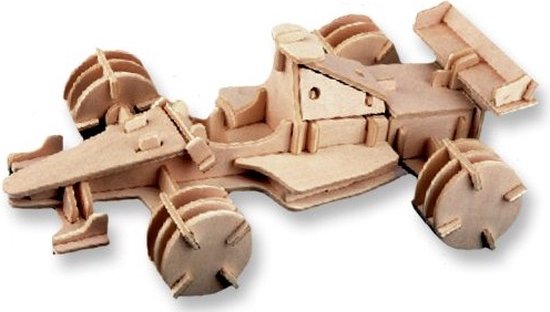 3D Puzzel Bouwpakket Formule 1- hout