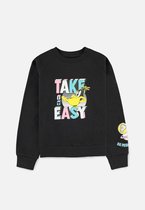 Looney Tunes Sweater/trui kinderen -Kids 122/128- Daffy Duck - Take It Easy Zwart