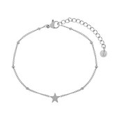 Bracelet à partager étoile - Enfants - Argent - Acier inoxydable (ne se décolore pas) - Chaîne d'extension