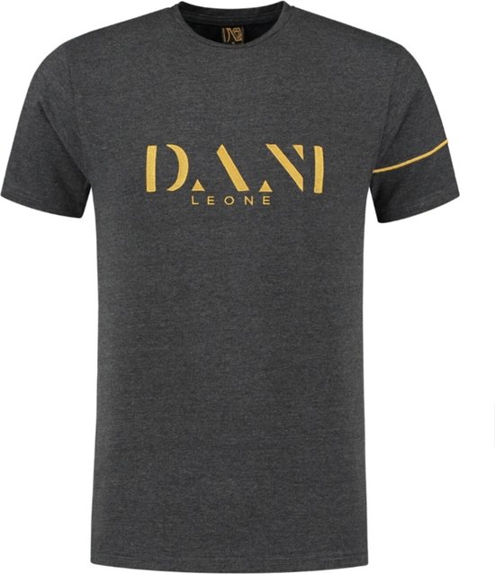 Dani leone t-shirt gold edition grey