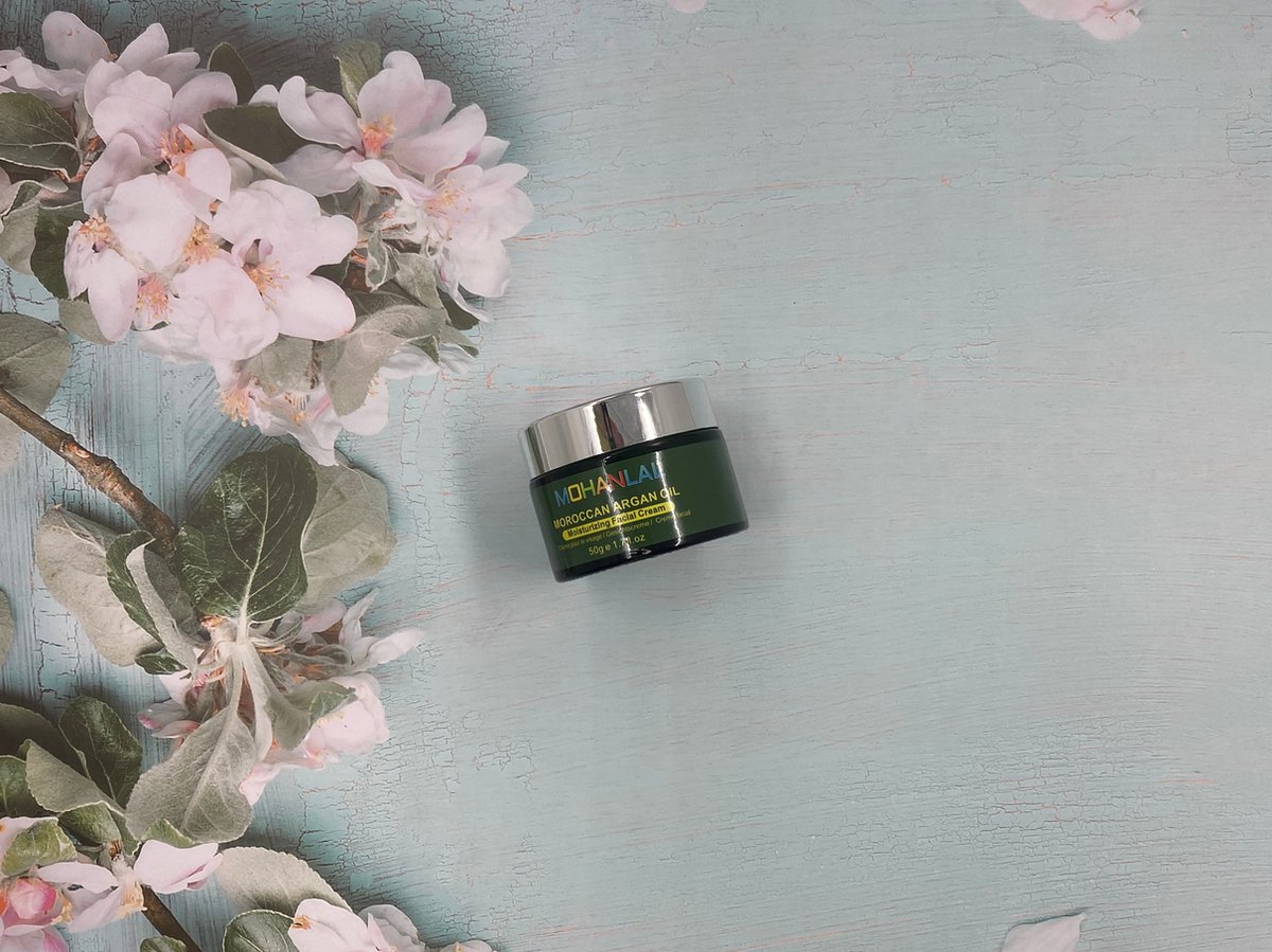 Goedkoopste MOHANLAL® XL ARGAN OLIE GEZICHTSCREME 50ML | universeel, diepe reiniging, verzacht, hydrateert, natuurlijke glans, vitamine E | alle soorten huid