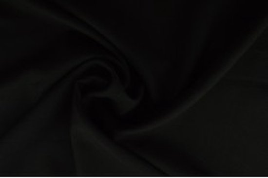 15 meter texture stof - Zwart - 100% polyester