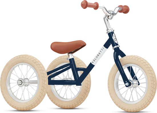 Veloretti Tricycle loopfiets - 12 inch - (Donker) blauw