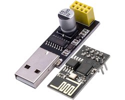 AZDelivery ESP8266 ESP-01 met USB-Adapter Wlan WiFi-Module compatibel met Arduino