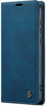 Casemania Hoesje Geschikt voor Samsung Galaxy XCover 6 Pro Navy Blue - Portemonnee Book Case