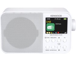 Kenwood CR-M30DAB DAB+ Radio - Interne accu - Wit