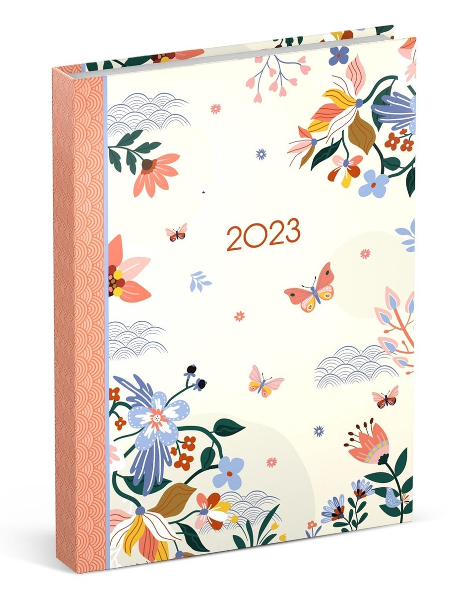 Fragile mini agenda 2023 - Lannoo - gebonden - 1 week per 2 pagina's - 9 x 13 cm - zeer klein - vanilla