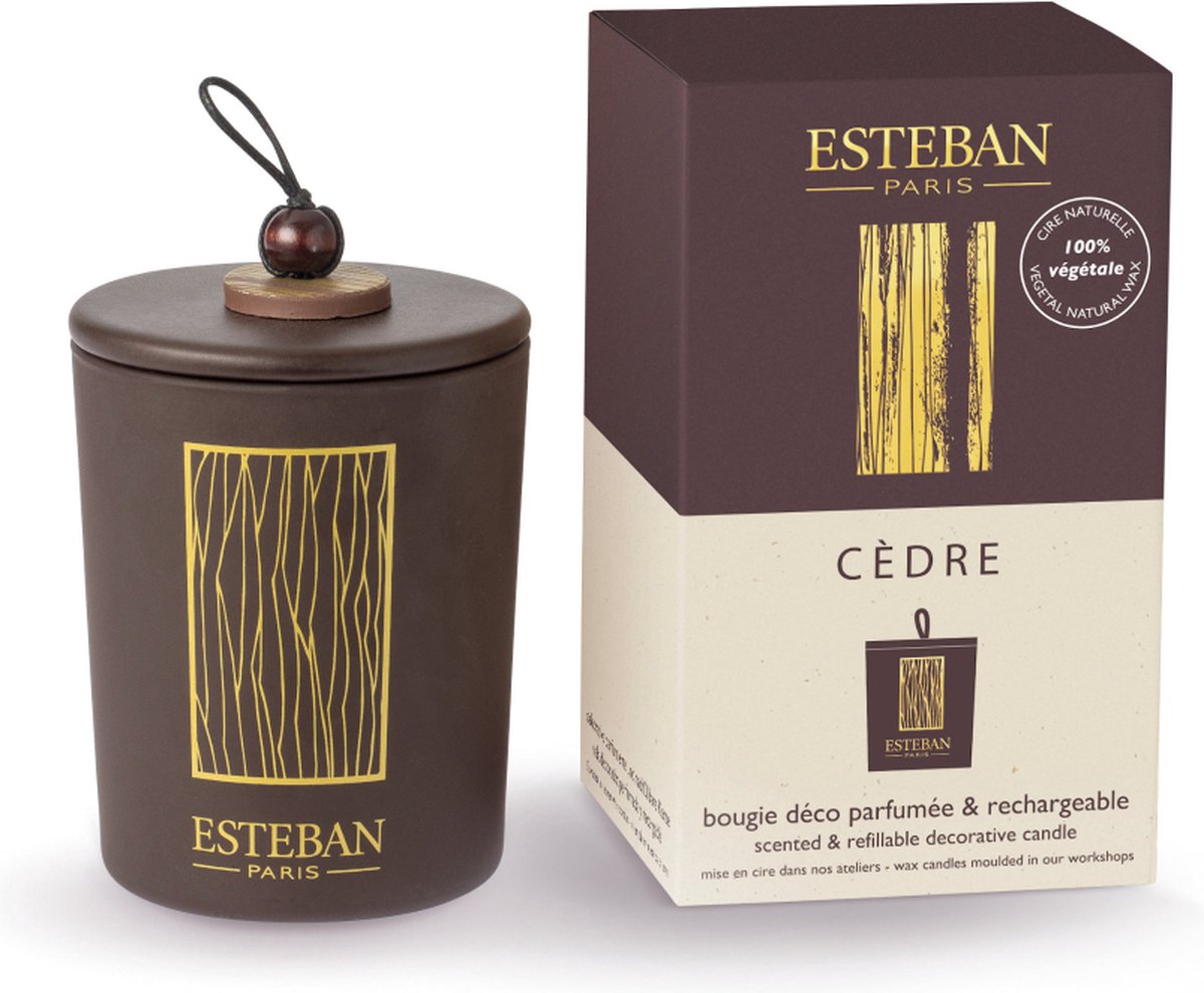 Esteban Classic Bougie Parfumée Deco 170 gr - Cedre | bol.com