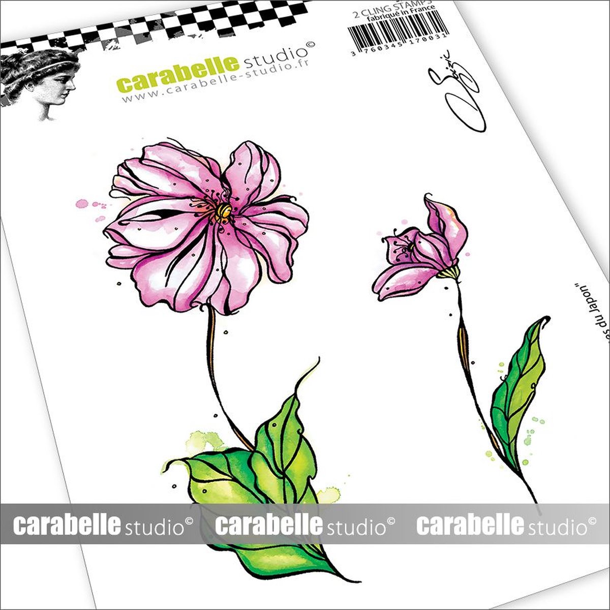 Carabelle Studio Cling Stamp A6 Japanese Anemones By Soizi