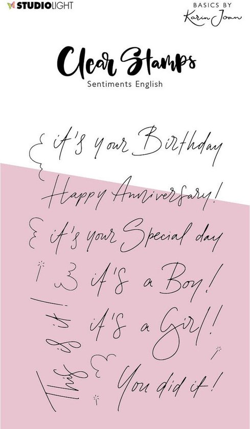 Studio Light Essentials Clear Stamp Sentiments Yes | bol.com