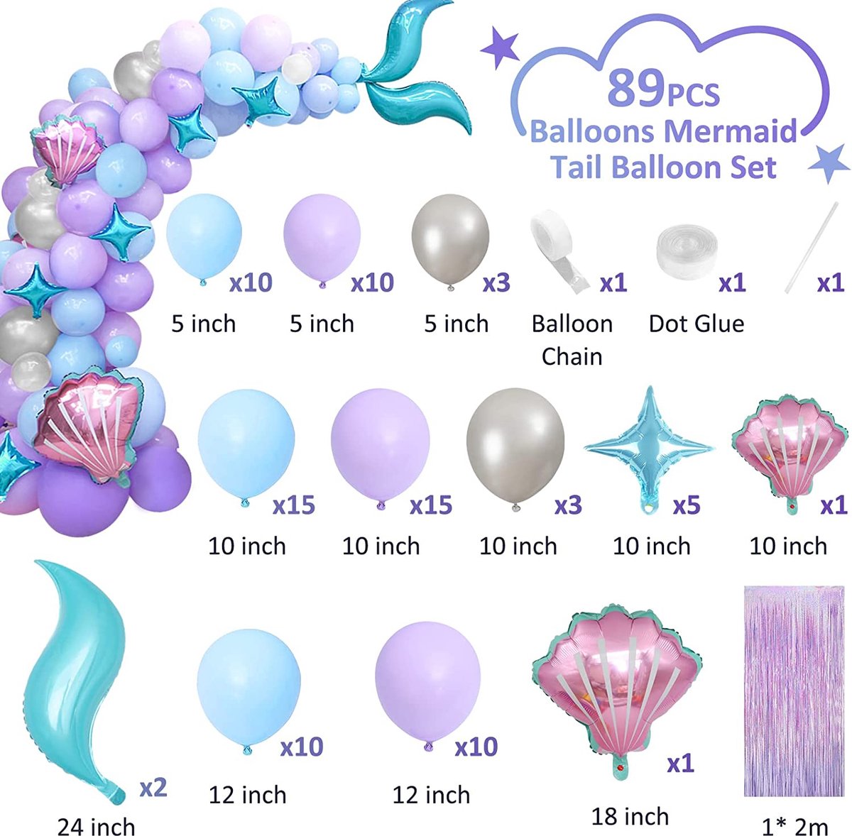Duerté - Arche Ballons 6 Mètres Standard 117 Pièces - Support Ballons -  Pompe Ballon 