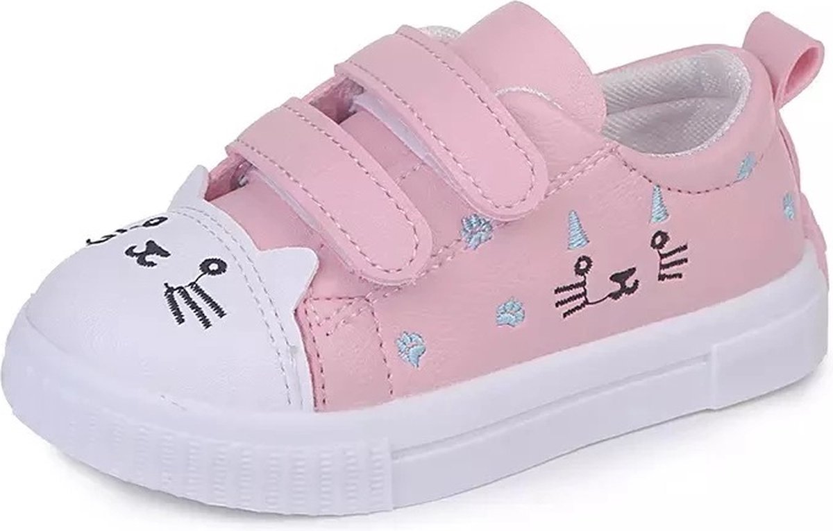 Meisjes Gymschoenen Roze Sportschoenen Kinderen Sneakers Met Kat meisjes-gymschoenen-roze-sportschoenen-kinderen-sneakers-met-kat