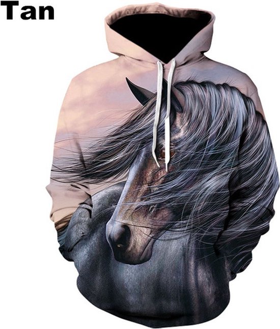 Hoodie Paard - 5XL - vest - sweater - outdoortrui - trui