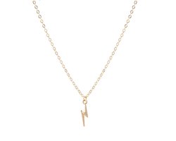 Goudkleurige ketting met Bliksemschicht