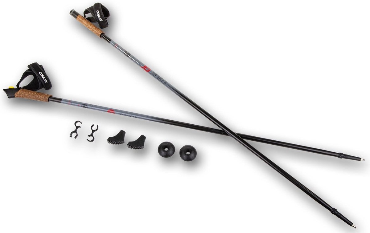 Nordic walking stokken - 110 cm - aluminium - met handriemen