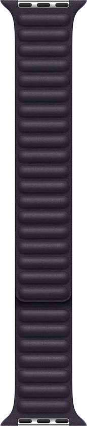 Apple Watch S/M bandje - Leer - Voor Apple Watch 3/4/5/6/7/8/SE/Ultra 42/44/45/49 mm - Ink