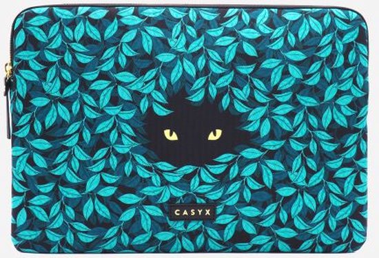 Casyx - Spying Cat Laptophoes - laptophoes 13/14 inch - laptophoes 13/14 inch waterdicht - laptophoes 13/14 inch - Design - Kleurrijk