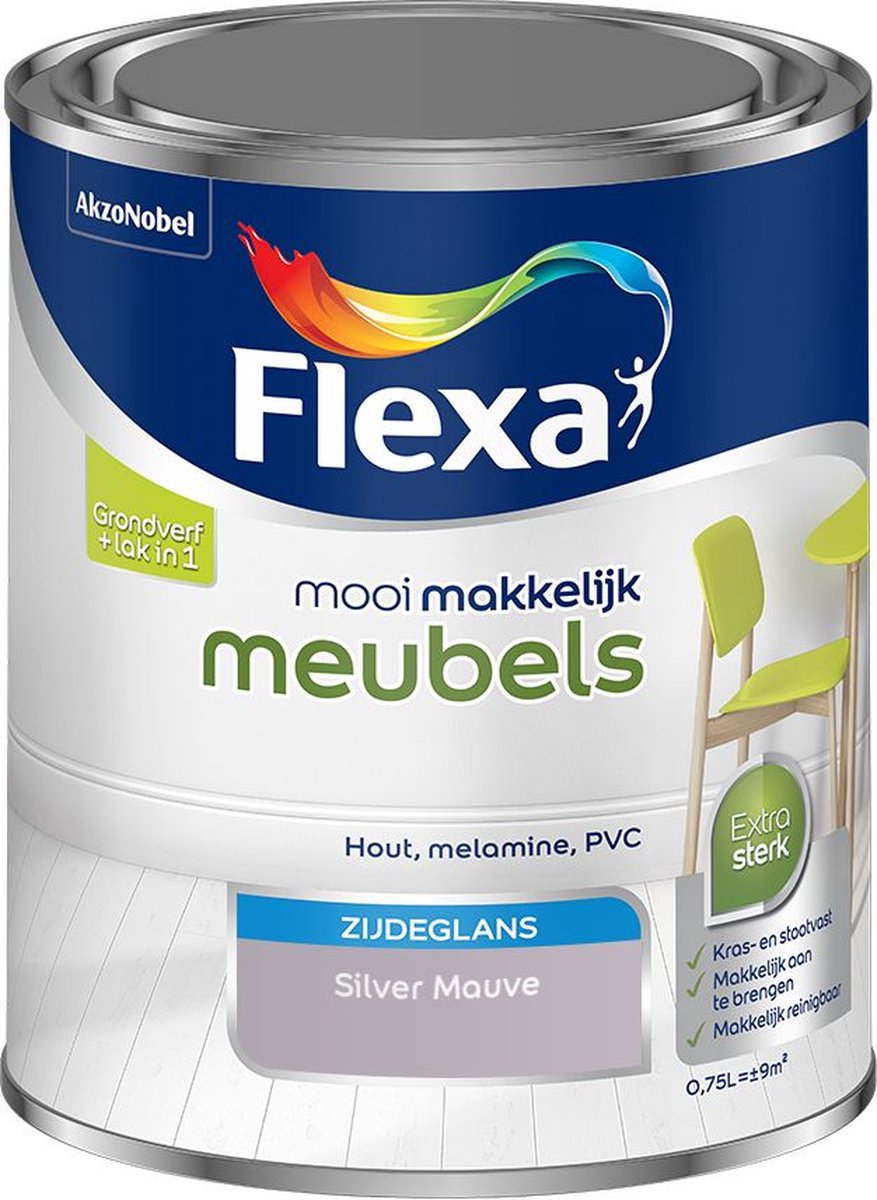 Flexa Mooi Makkelijk - Meubels - Silver Mauve - 750 ml