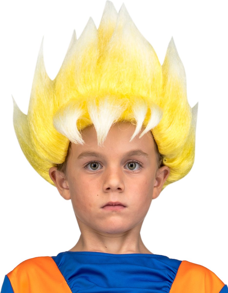 VIVING COSTUMES / JUINSA - Perruque Dragon Ball Super Saiyan Goku pour  enfants - Perruques | bol.com
