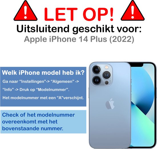 Coque pour iPhone 14 Plus avec porte-cartes - Coque pour iPhone 14 Plus Coque transparente antichoc - Coque pour iPhone 14 Plus avec porte-cartes - 2 PACK