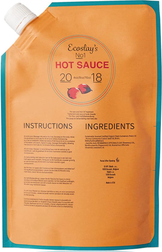 Ecoslay Hot Sauce PrePoo/Hot Oil Treatment