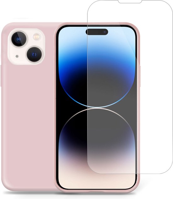 CENHUFO Beschermhoes voor iPhone 14 Pro, schokbestendig, met schermbescherming van gehard glas en camerabescherming [9H HD] 360 ° robuust, dubbelzijdige bumper beschermhoes voor de iPhone 14 Pro
