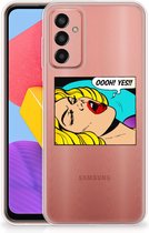 Silicone Back Case Geschikt voor Samsung Galaxy M13 | M23 Hoesje met Tekst Popart Oh Yes