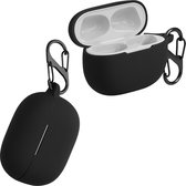 kwmobile cover voor oordopjes case - geschikt voor Xiaomi Redmi Buds 4 Pro - Trendy beschermhoes draadloze oordopjes in zwart