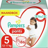 Pampers - Premium Protection Pants - Maat 5 - Mega Maandbox - 186 luierbroekjes