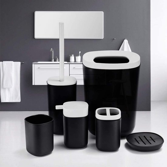 Set van 4 potten voor het opbergen van wasgoed, vloeibare acryl wasmiddelpotten, waspoeder opslagcontainers, wasmachine-accessoires voor wasverzachter, waspads, badbommen