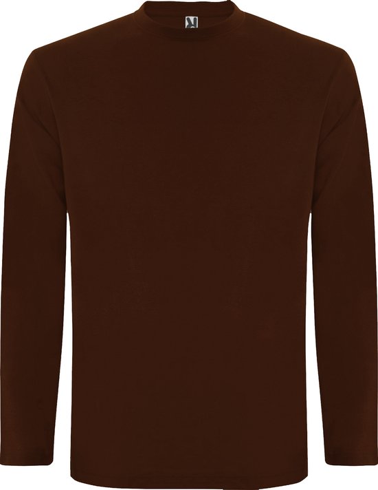 Doordeweekse dagen ouder Wijzigingen van Chocolade Bruin Effen t-shirt lange mouwen model Extreme merk Roly maat XL  | bol.com