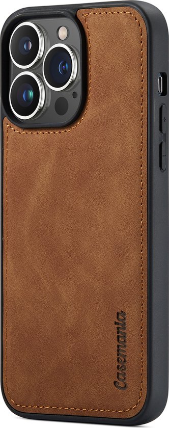 Apple iPhone 14 Pro Max Casemania Case Sienna Brown - Étui livre magnétique 2 en 1