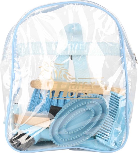 Harrys Horse - Poetstas Backpack Compleet - 6 delig - Lichtblauw