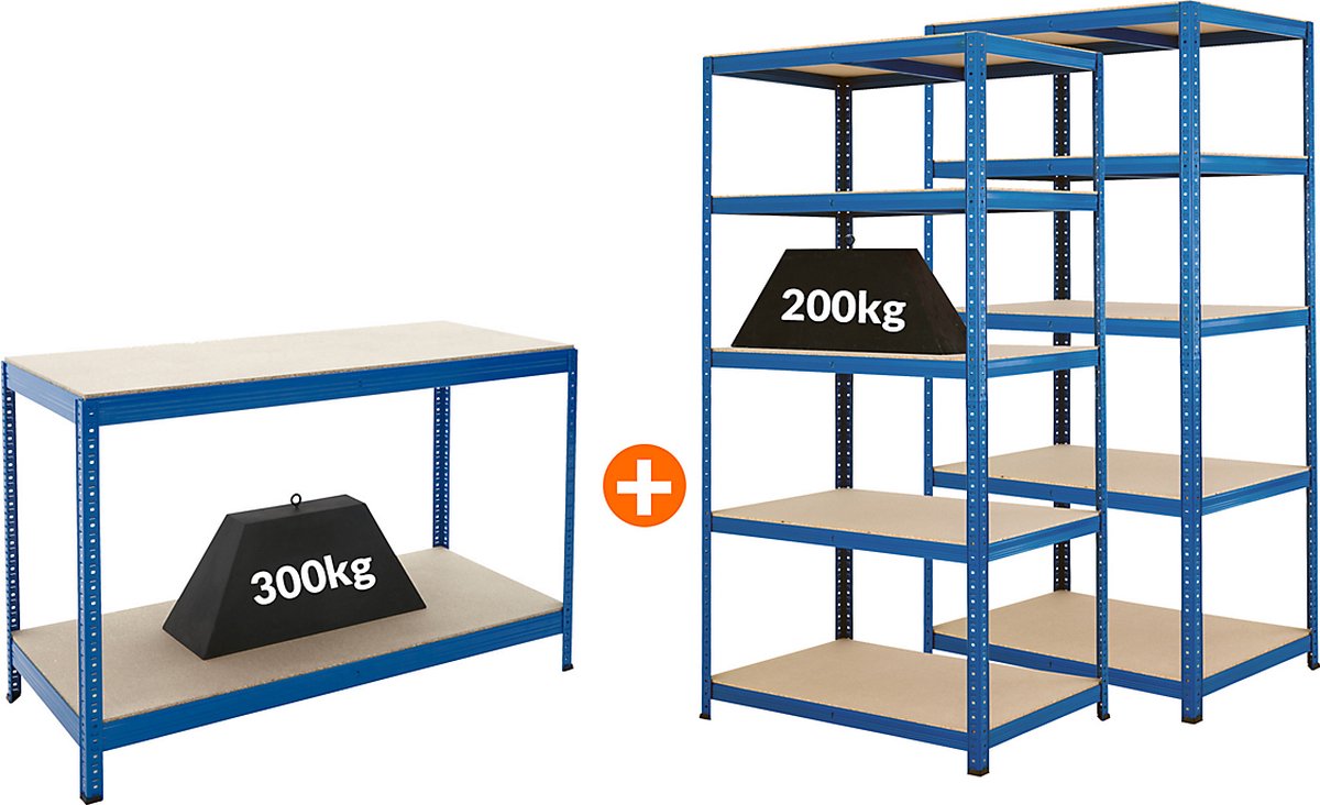 Verstellbares Hochleistungs-Garagen regal aus Metall Boltless Organizer Rack für