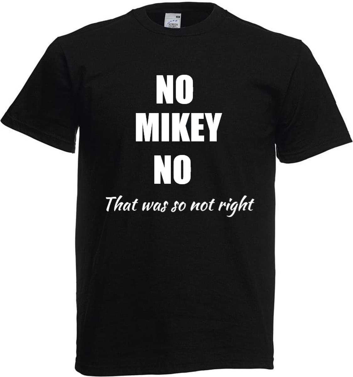 Het kadoshoppie - Maat S - T-shirt No Mikey No - Formule 1 - F1 - Max Verstappen - Hamilton - Toto wolff - 33 - 1 - wereldkampioen