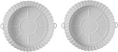 Heteluchtfriteuse Accesoires Schaal - Geschikt Voor Iedere Airfryer En Heteluchtfriteuse - ø 20 cm – 100% Siliconen - 2 X