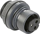 Bulgin PXP6012/02S/CR DIN connector Socket, built-in Total number of pins: 2 Series (round connectors): Buccaneer 6000 1 pc(s)