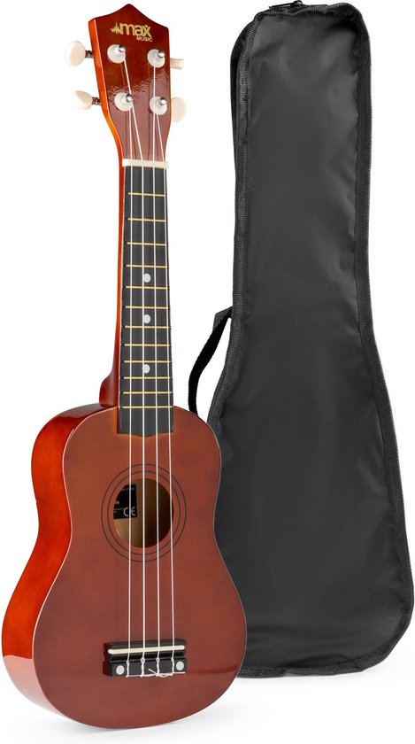 Pracht Bloeden Neuken Ukelele set - MAX UKEY - 21 inch Ukulele van hout - Kindergitaar en gitaar  voor... | bol.com