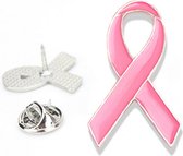 Pink Ribbon pin middel