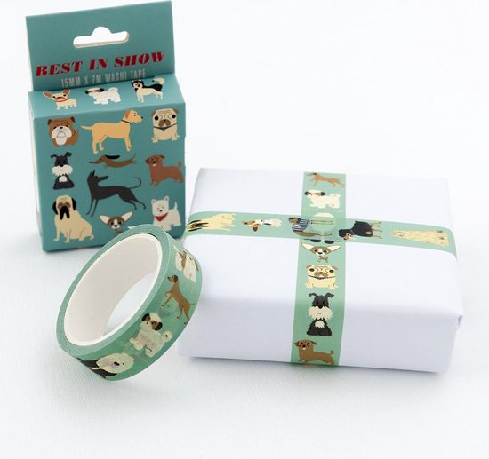 Masking Tape Best In Show Honden Decoratie Washi Papier Tape 15 Mm X 7 M