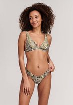 Shiwi AMY bikini set ZANZIBAR ZEBRA - palmtree green - 44