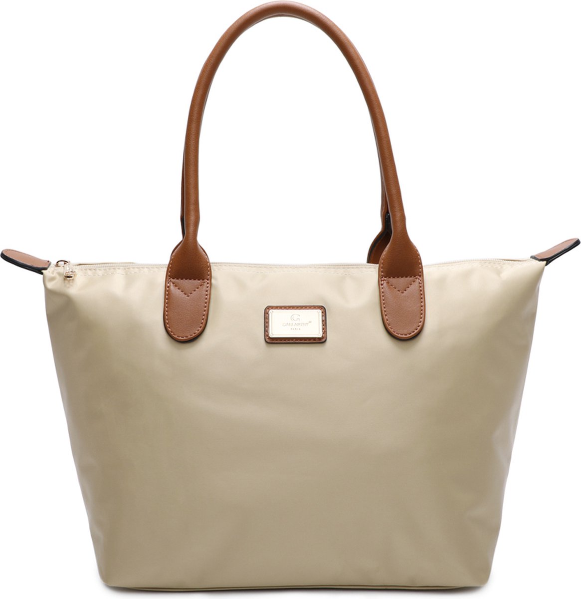 Gallantry - Schooltas - Dames Tas - Schoudertas - Handtas - Shopper - weekendtas - Boodschappentas - Strandtas - Beige
