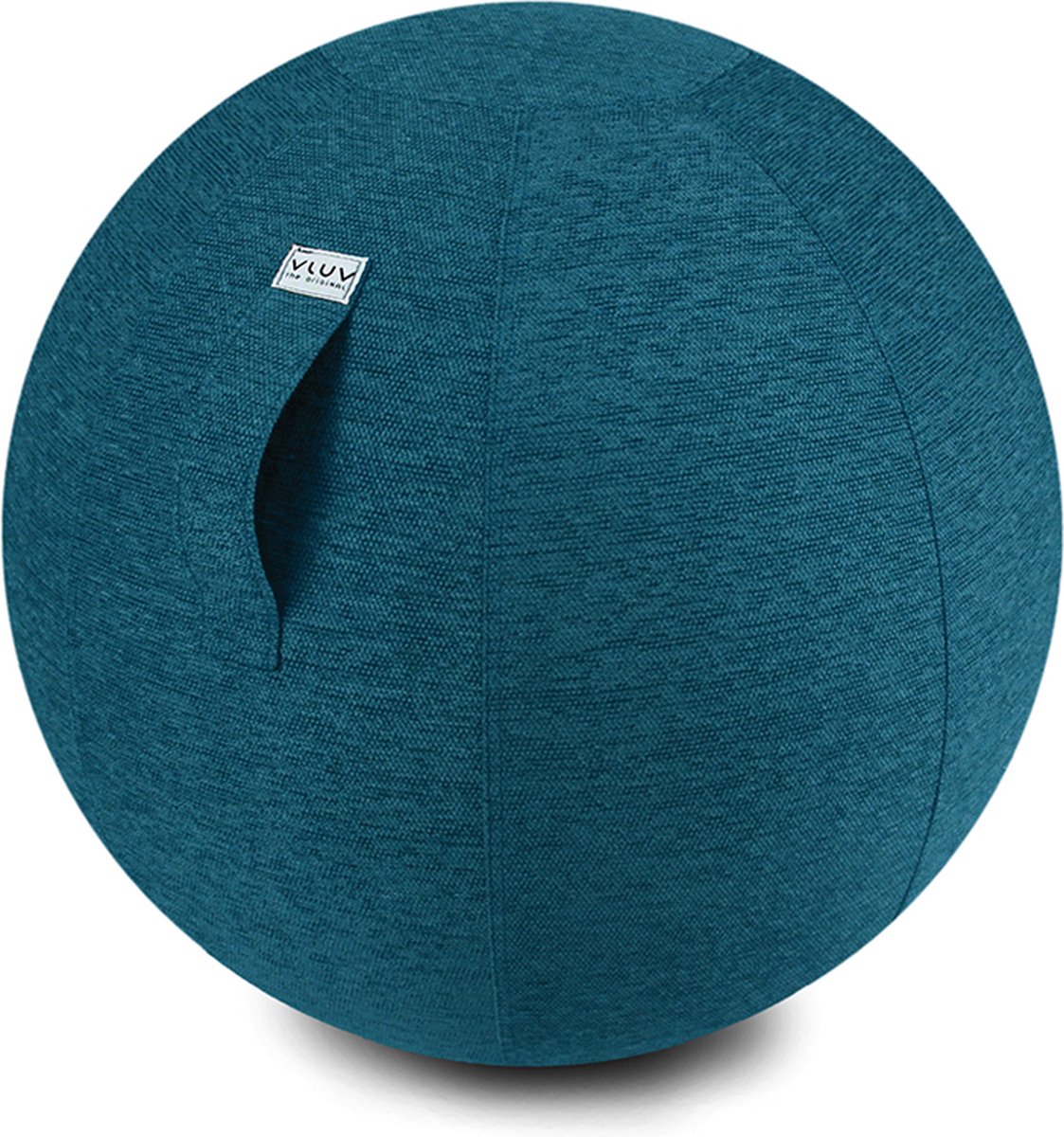 Vluv STOV - zitbal met hoes - voor kantoor en thuis - ergonomisch - yoga- en zwangerschapsbal - 70-75 cm - petrol
